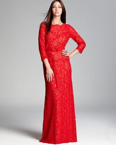 vestido-pp-importado-longo-classico-sofisticado-renda-verm-10748 ...