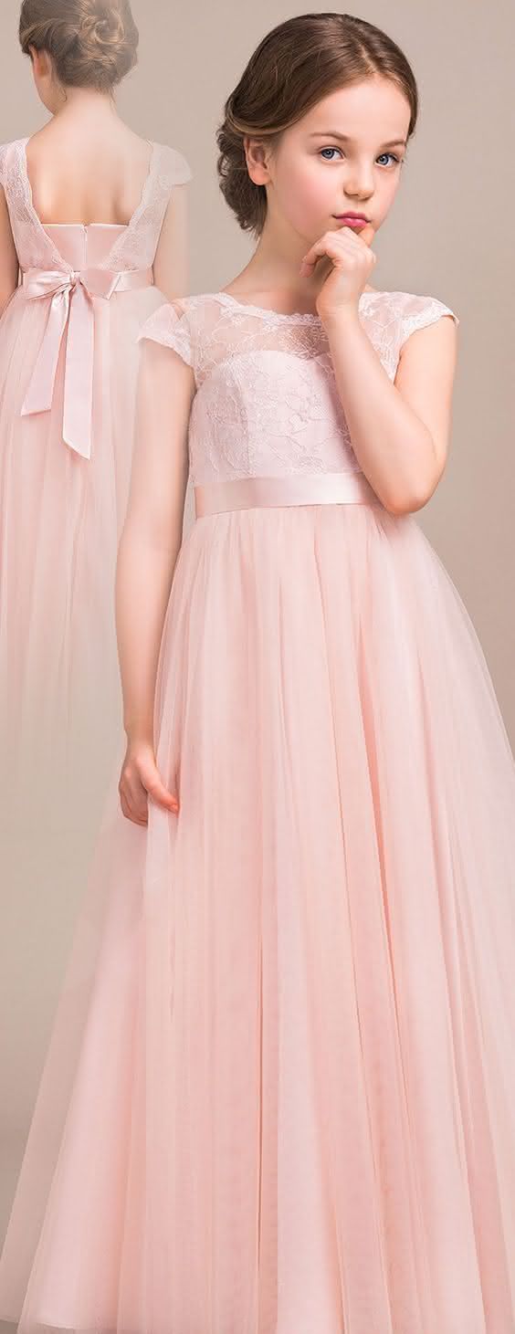 vestido longo rosa infantil