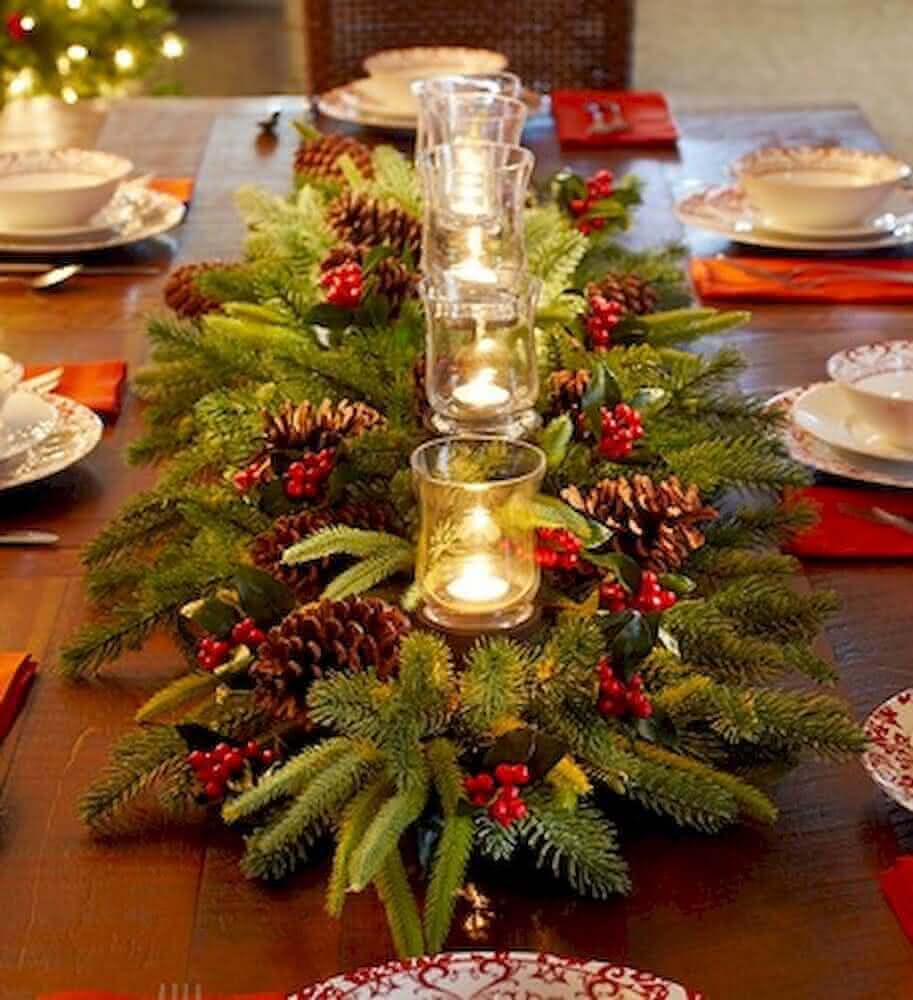 decoração de mesa para natal