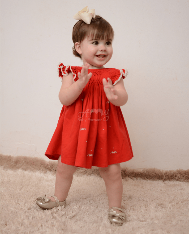 vestido natal bebe